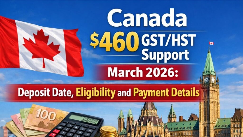 Canada $460 GSTHST Support March 2026 Deposit Date, Eligibility and Payment Details (1)